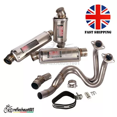 Motorcycle Full Exhaust System Muffler Pipe For Kawasaki Ninja 650 Z650 2012-22 • £246