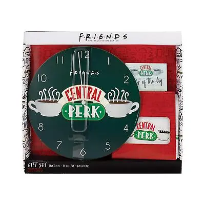 £13.56 • Buy Friends Central Perk Gift Set With Cloth Towel, Wall Clock, And Notepad