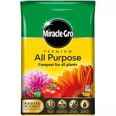 Miracle Gro All Purpose Enriched Compost Home Garden Planting 20L 40L UK • £11.66