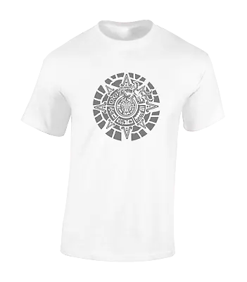 £7.99 • Buy Ancient Aztec Symbol Mens T Shirt Mayan Calendar Cool Design Magic Top