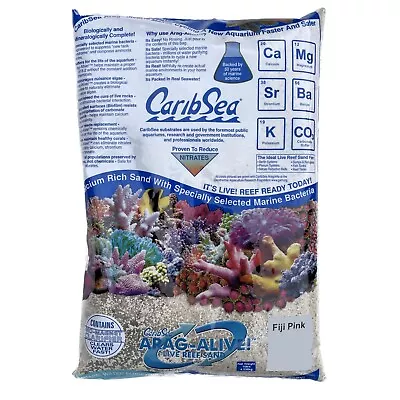 Caribsea Arag-Alive Fiji Pink Live Sand (10lb / 4.5Kg) • £32.49