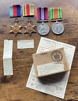 £79.99 • Buy Original WW2 World War 2 1939 - 1945 Africa Stars King George Defence Medals RAF
