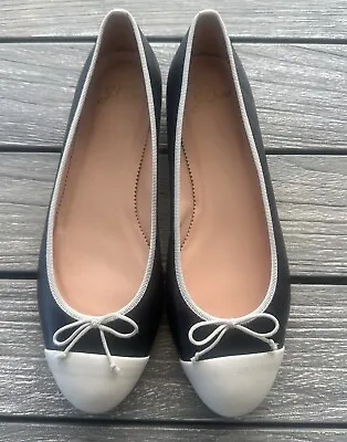 JCrew Women Ballet Kiki Color Block Flats Size 8.5 Retails $169 • $90