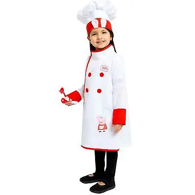 Child's Official Peppa Pig Chef Cook Book Week Fancy Dress Costume Boys Girls  • £10.36