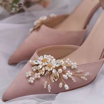 £4.38 • Buy Accessories Shoe Charms Crystal Flower Buckle Decorative Rhinestone Shoe Clip