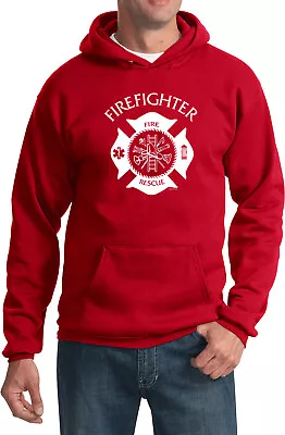 Firefighter Fire Rescue Pullover Hoodie • $26.99