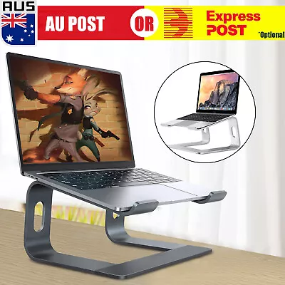 Adjustable Portable Aluminium Laptop Stand Ergonomic Tray Holder Cooling Riser • $19.99