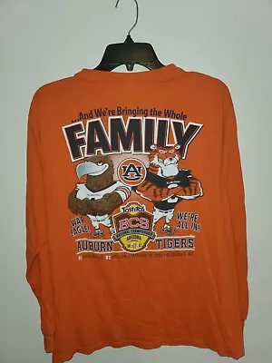 Auburn Tigers Shirt Men's Medium Orange 2011 National Championship Long Sleeved • $10.19