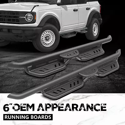 Running Boards For 2021-2023 Ford Bronco 4Door 6  Side Steps Nerf Side Bars • $319.99