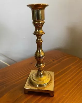 Vintage Antique Brass Candlestick Candle Holder 7.25” • $25