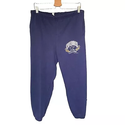 Vintage 90s Nutmeg Dallas Cowboys NFL Navy Sweatpants Mens Large • $29.99