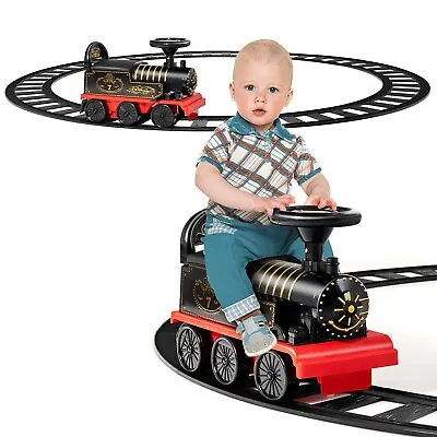 £79.99 • Buy Kids Ride On Train 6V Electric Ride On Toy With 16 Pieces Tracks Lights & Sounds