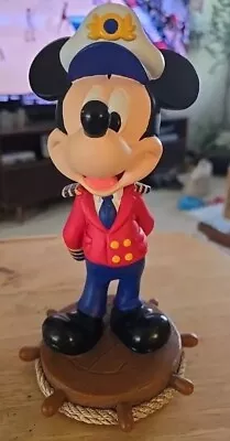 Disney Mickey Mouse Bobblehead Cruise Line Captain  9 Inch • $29.99