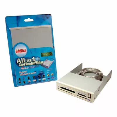 USB 2.0 All-in-One 3.5  Inch Multi-Slot Internal Memory Card Reader / Writer  • $21.82