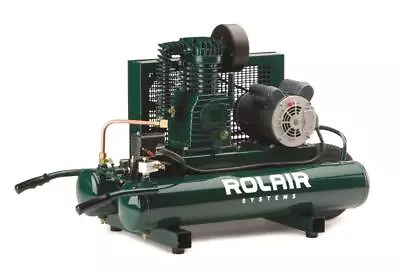 Rolair 1.5 Hp (115V) 7.3 Cfm@90Psi 9 Gall Twin Tank Compressor • $1164