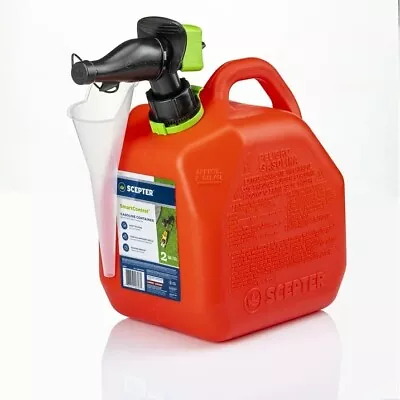 2 Gallon Gas Can SmartControl Gasoline Can Fuel Container Emergency BackupRed • $19.80
