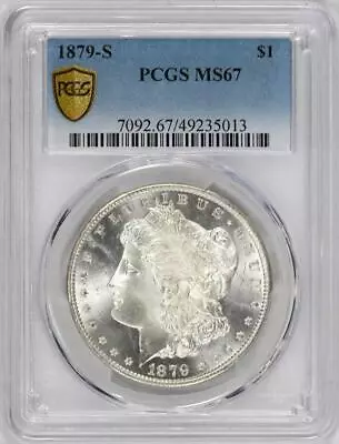 1879-S $1 Morgan Silver Dollar - PCGS MS67 - Lustrous - PQ++ • $1299.99