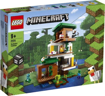 LEGO Minecraft: The Modern Treehouse (21174) Factory Sealed 💚🤍 • $51