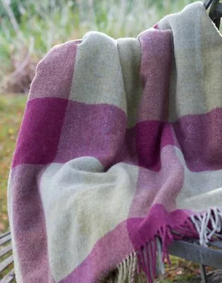 £74.95 • Buy Harlequin Heather Mix Lambswool Throw 100% Wool Blanket Bronte Moon Susie Watson