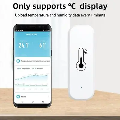 Tuya WiFi/Zigbee Temperature&Humidity Sensor Thermometer Home Smart M6N5 • $12.98