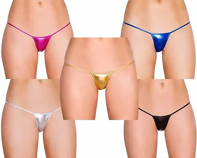 Erotic Micro Thong IN Wetlook Shiny Effect Style Brazil Lingerie For Women • £11.30