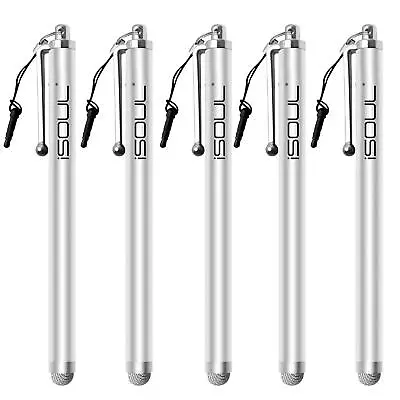 5x Micro-Fiber Capacitive Stylus Touch Screen Pen For All Mobile Phones Tablet • £4.49