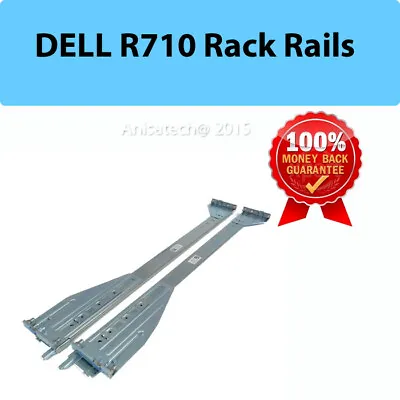 £49.95 • Buy Dell PowerEdge R710 2U Server Rack Rail Kit 0P188C 0R088C GENUINE 