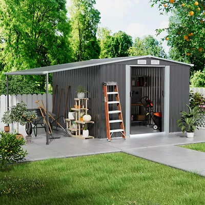 8X48X6 8X810X8ft Metal Garden Shed For Garden And Outdoor Storage W/Open Shed • £105.95
