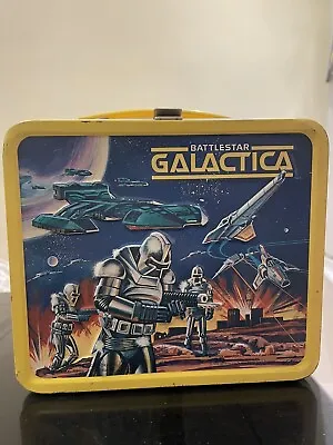 Battlestar Galactica Vintage Metal Lunch Box With Thermos 1978 Aladdin • $80