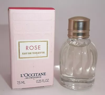 L'Occitane En Provence Rose Eau De Toilette Splash Mini 0.25 Oz NIB Soft Perfume • $19.99