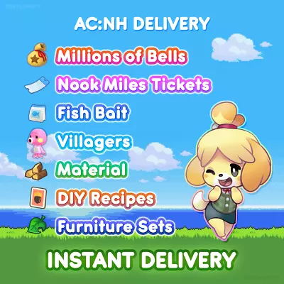 ⭐️ Million Bells NMTs Fish Baits Materials Villagers DIY Recipes ✅ ONLINE NOW ✅ • $8.99