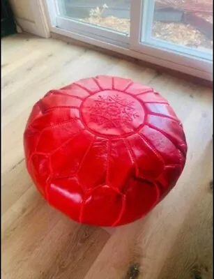 Moroccan Handmade Round Pouf • $120