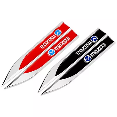 2PCS Chrome Car Body Side Fender Door Emblem Badge For Mazda 3 CX-5 MX-5 Miata • $10.99