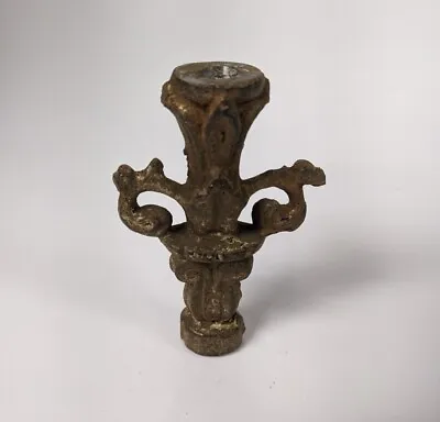 Vintage Art Deco Style Lamp Finial Cast Iron Lamp Topper  • $7.95