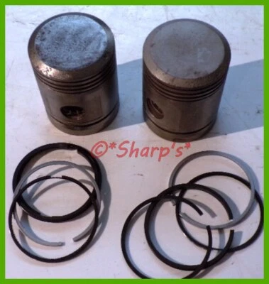 $245.12 • Buy AH1166R* John Deere H Pistons Rings Wrist Pins* .030 * PAIR * Cast *NEW RINGS!