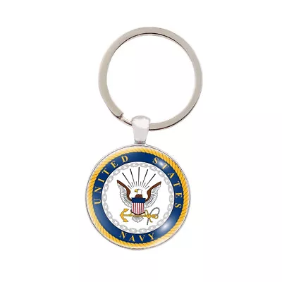 United States US Navy Emblem Key Chain Ring Pendant Keyring Car Keychain • $6.49
