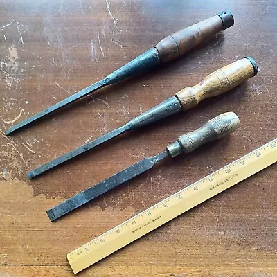 3× Vintage Graduated MATHIESON Glasgow Mortice Wood Chisels  • £10.50