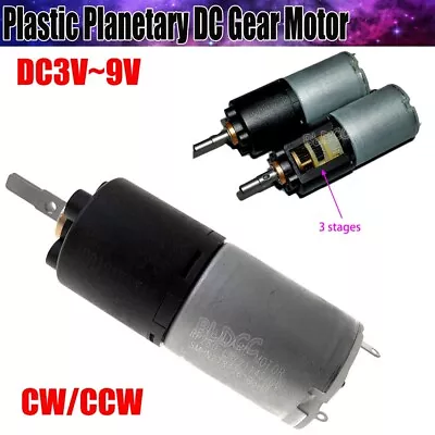 DC 6V 24mm Plastic Planetary Sophisticated DC Gear Motor 3V-9V CW/CCW Low Speed • £8.39