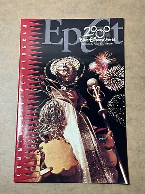 WALT DISNEY WORLD COMMEMORATIVE EPCOT PROGRAM - Scrapbooking Vintage 2000  • $8