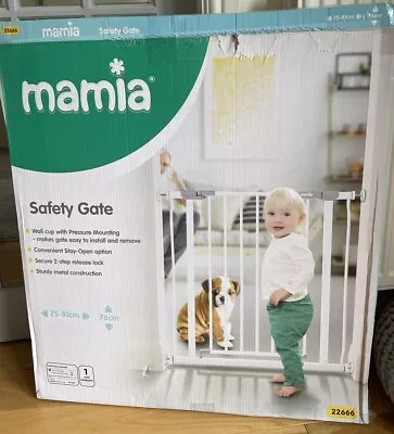 Mamia Safety Gate Width 75-81cm; Height 76cm • £12