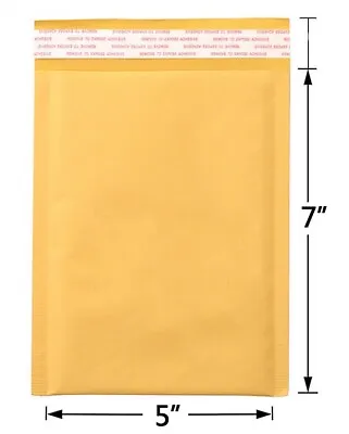 Kraft Padded Bubble Mailers Envelope Shipping Bags Seal 5 X 7  • $10.98