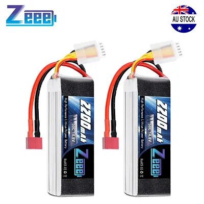 2PCS Zeee 14.8V 4S LiPo Battery 2200mAh 50C Deans For RC Car Truck Airplane UAV • $68.99