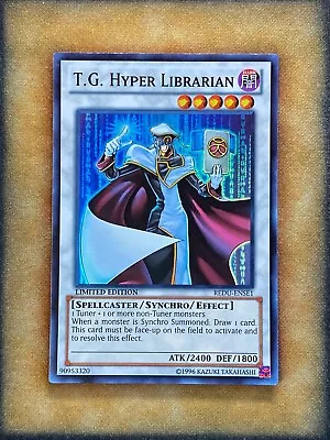 Yugioh T.G. Hyper Librarian REDU-ENSE1 Super Rare Limited Edition NM • $3.99