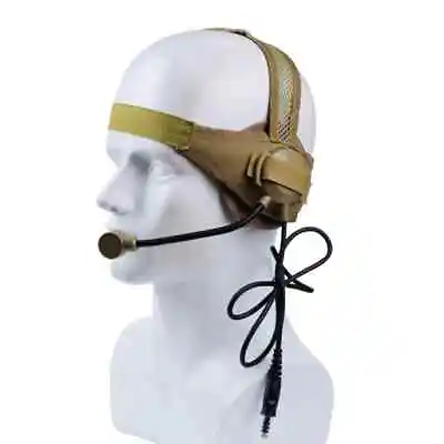 Tactical Headset II With Microphone For Military CS Hunting Games Ham Radio • £22.79