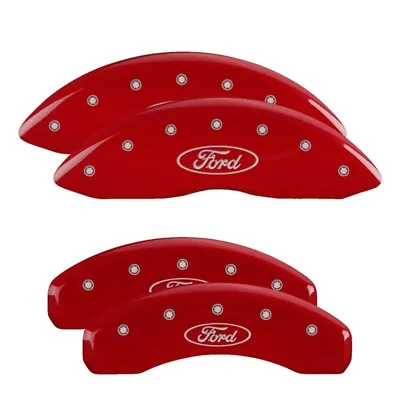 MGP Front&Rear Brake Caliper Covers Set For 2021-2023 Ford 10256S Red • $299