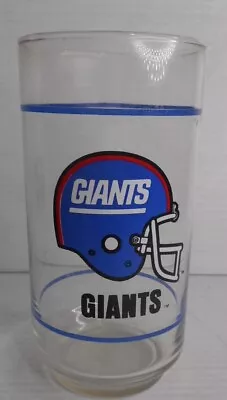 Vintage New York Giants Drinking Glasses NFL Football - Mobil 14 Oz Collectible • $6.99