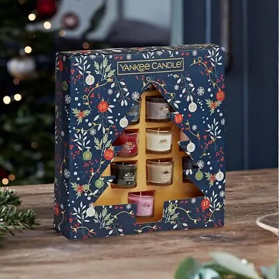 Yankee Candle Gift Set 12 Signature Scented Votive Candles Christmas Collection • £21.99
