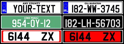 Custom Ireland REFLECTIVE License Plate Tag Reproduction Many Styles Available! • $34