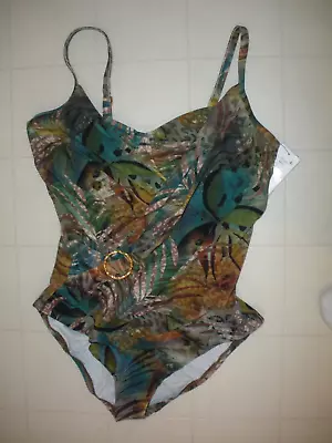 Amoressa Miraclesuit Cameroon Ulyana 1 Pc Underwire Swimsuit Sz 14 NWT • $64