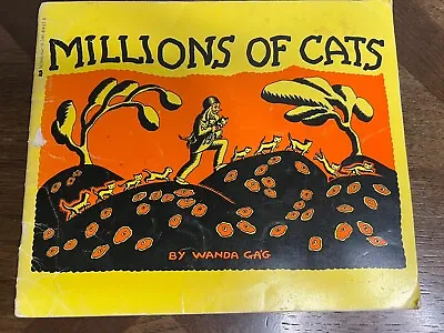 MILLIONS OF CATS By Wanda Gag Vintage Scholastic Paperback C. Renewal 1956 • $6.50